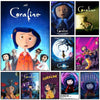 Anime Movie C-Coraline Poster HD Sticky Wall Waterproof Home Living Room Bedroom Dorm Bar Aesthetic Decoration